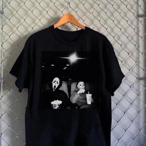 Friends Halloween Michael Myers and Ghost Face T-shirt